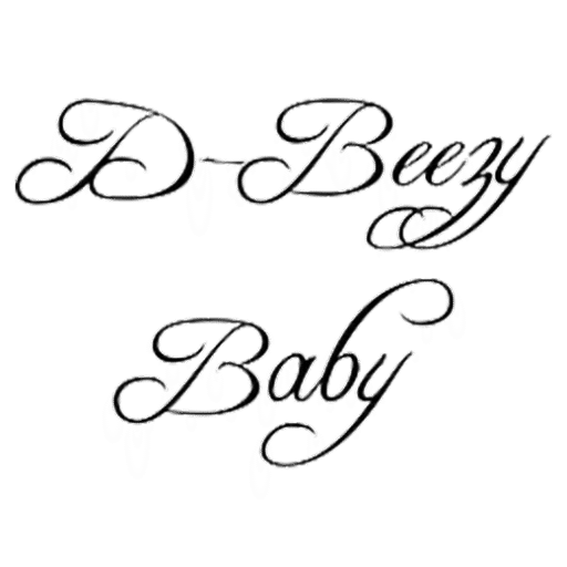 The official logo for the hip hop artist D-Beezy Baby